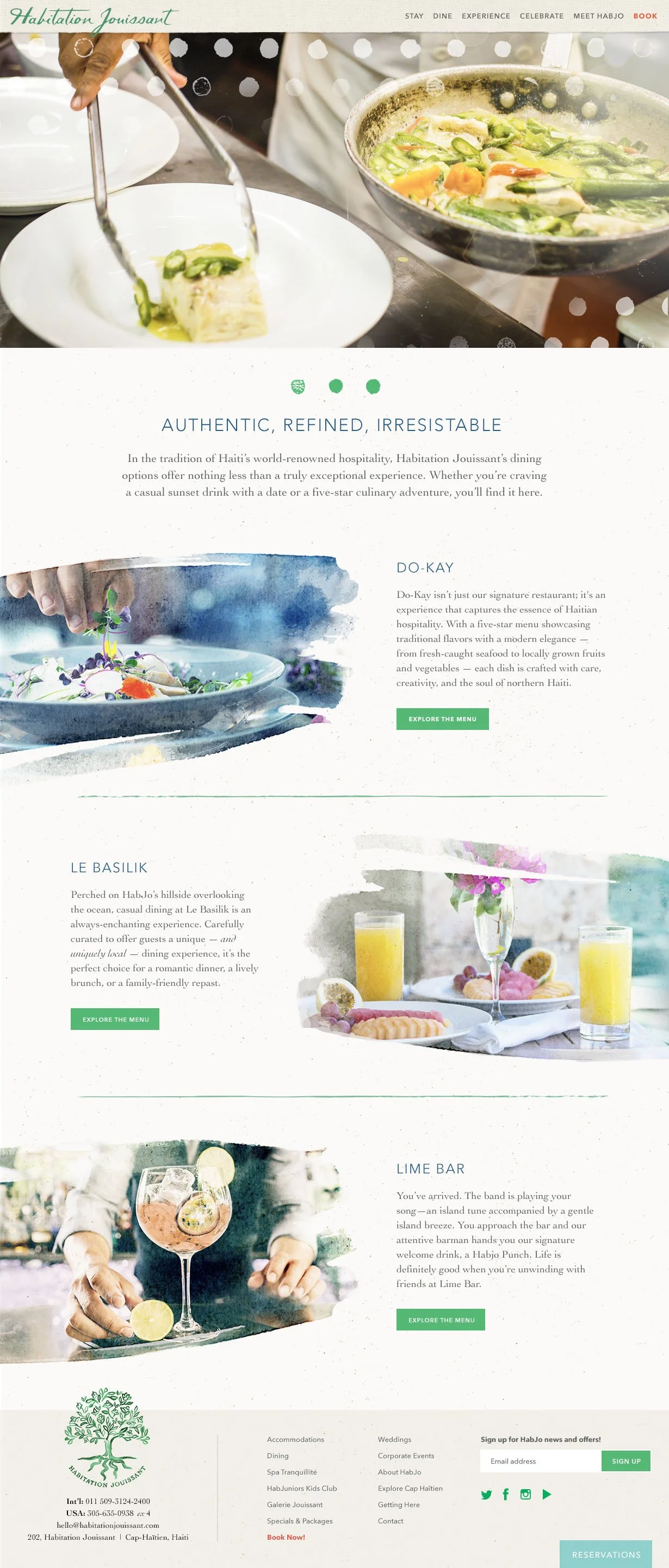 Restaurants and bar feature