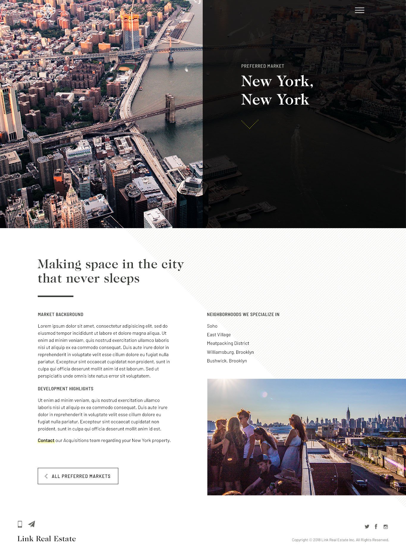 "Preferred market" detail