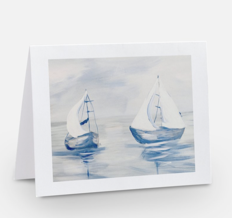 Sailboat Study Note Card