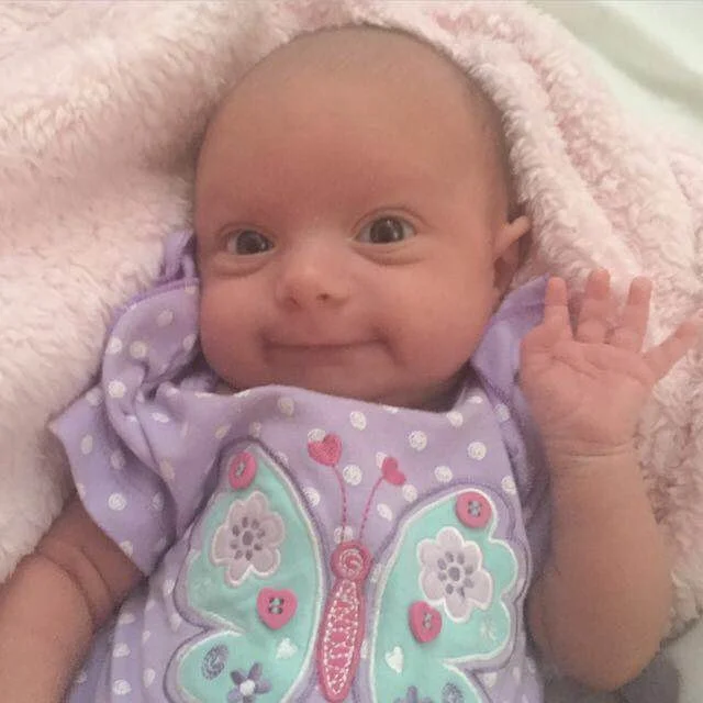 Hayley at 6 weeks old