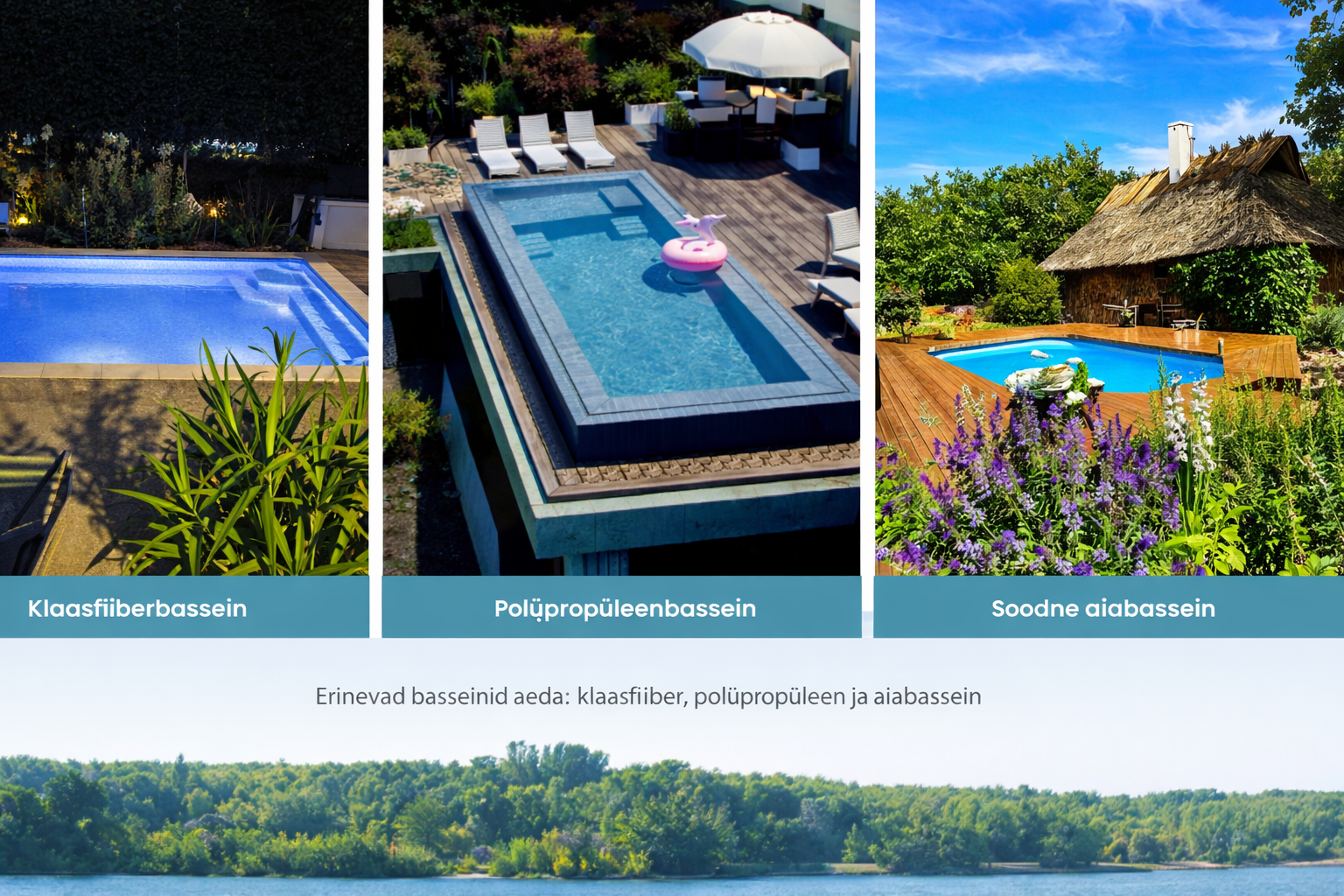 Milline bassein valida aeda? Täielik võrdlus 2026 (hind, tüübid ja soovitused)