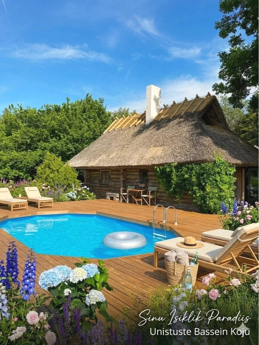Liner-bassein terasseinaga 6,10 x 3,60 m – soodne hind 3253 € | Aastaringne kõikide lisadega