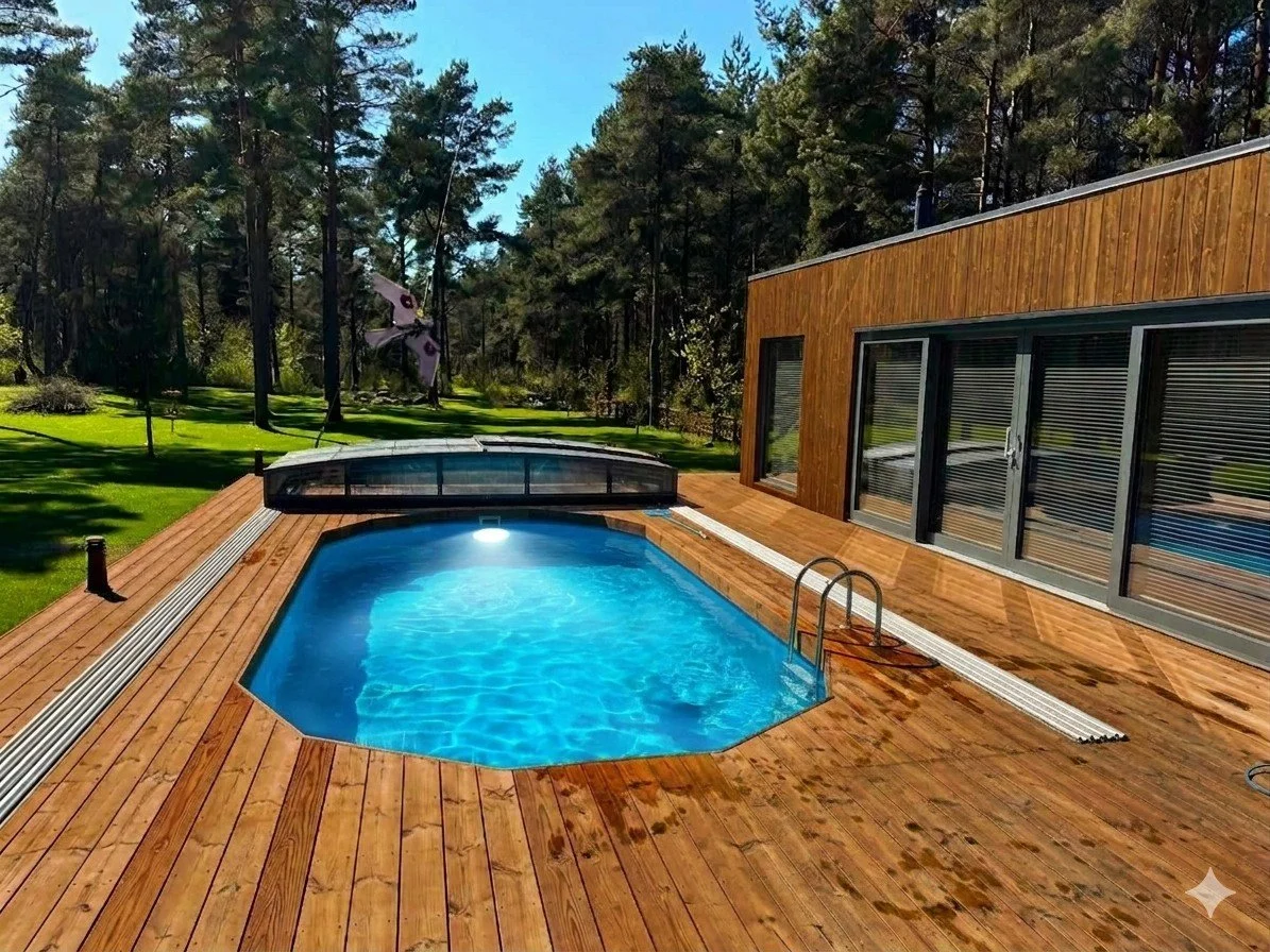 Bassein 7.3×3.6 m - Kaasas rohkelt lisasid!