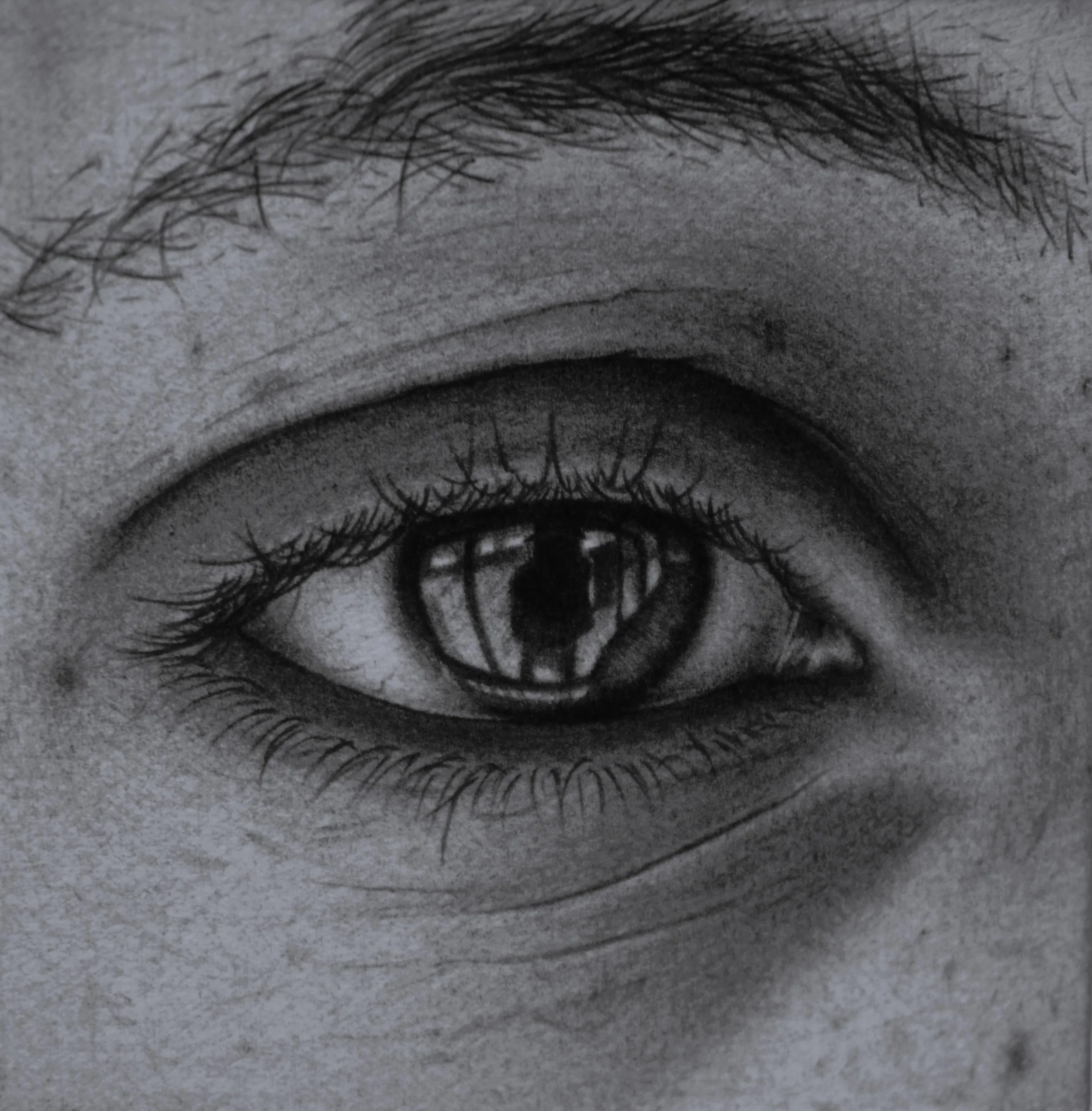 Matthew's Eye. Biro on paper (2023)