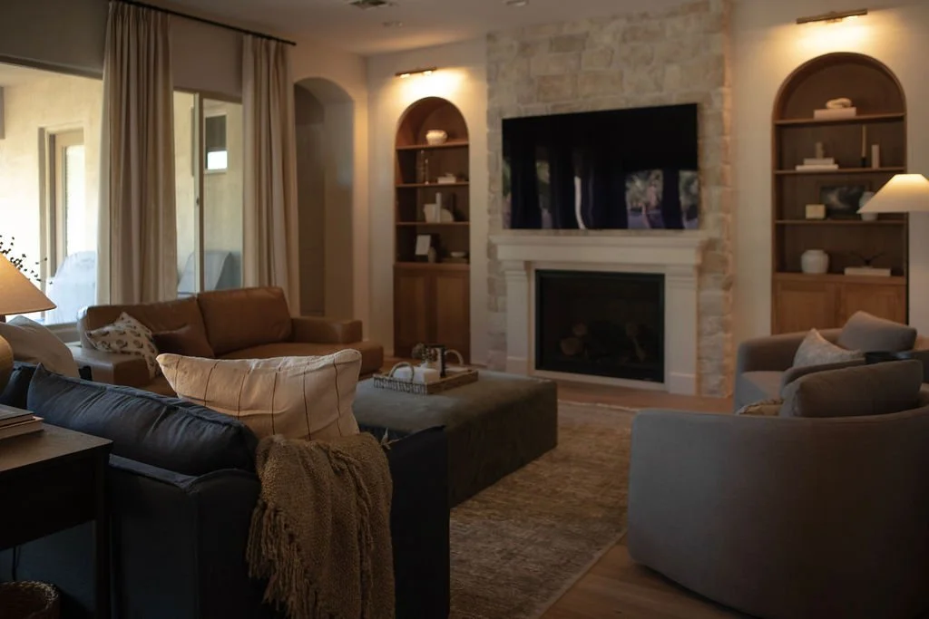 Timeless, Earthy Living Room Transformation | Interior Design Project ...