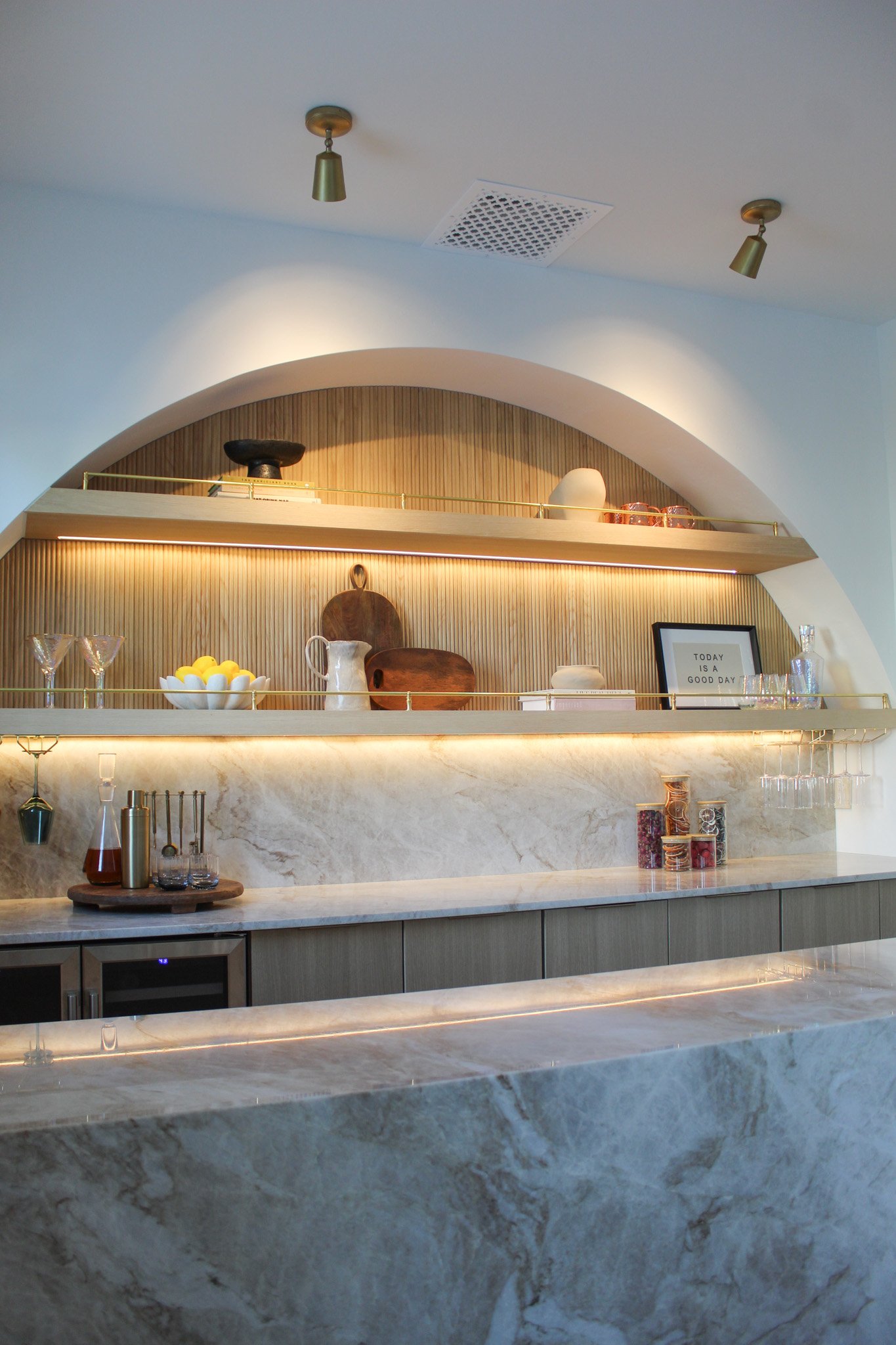 Modern Glam Bar &amp; Butler Pantry: Before-After Luxury Transformation