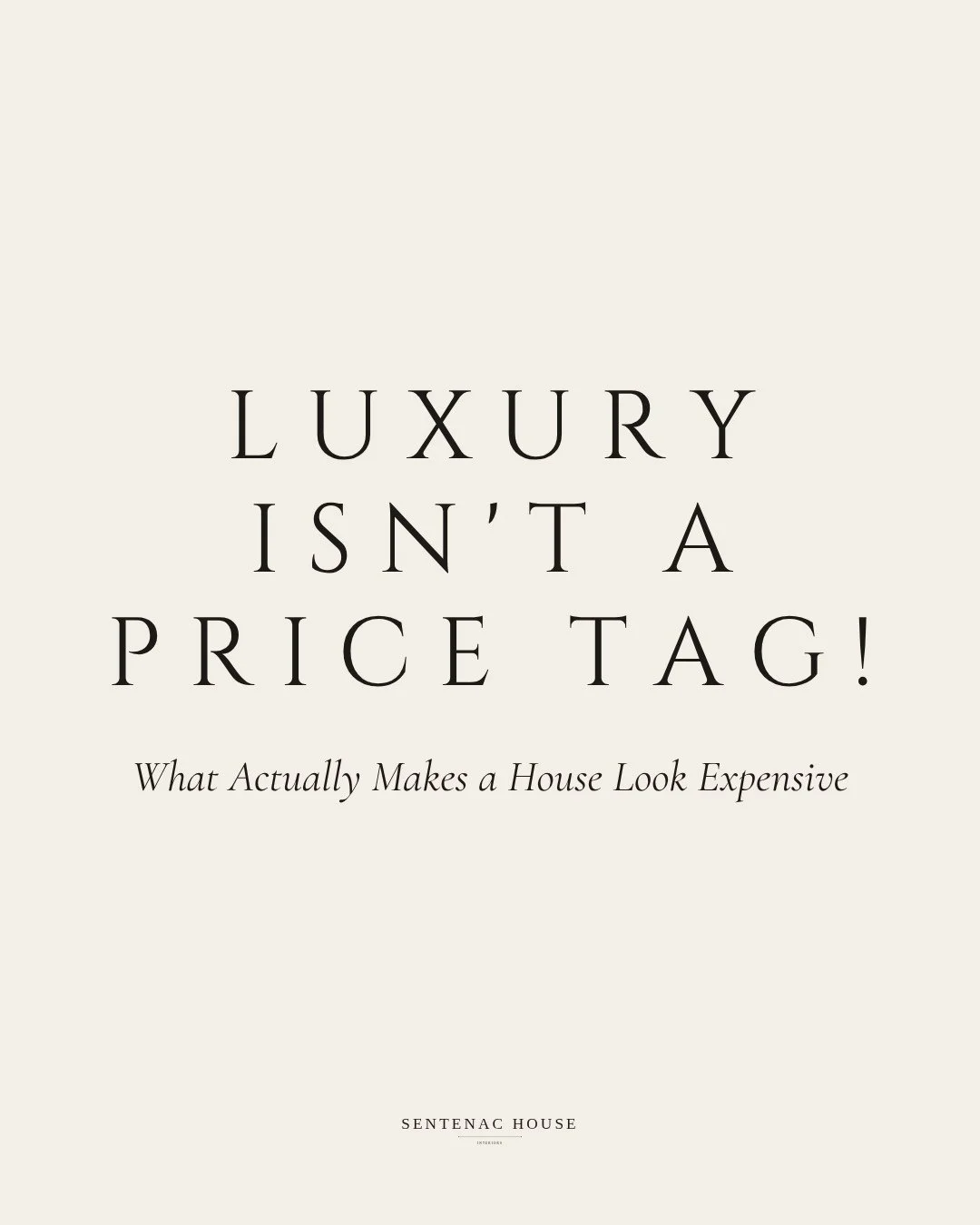 What actually makes a home feel expensive? It is probably not what most people think. It is not filling a room with shiny gold accents, oversized statement pieces, or the most expensive item in the showroom⁠
⁠
The homes that feel the most elevated us