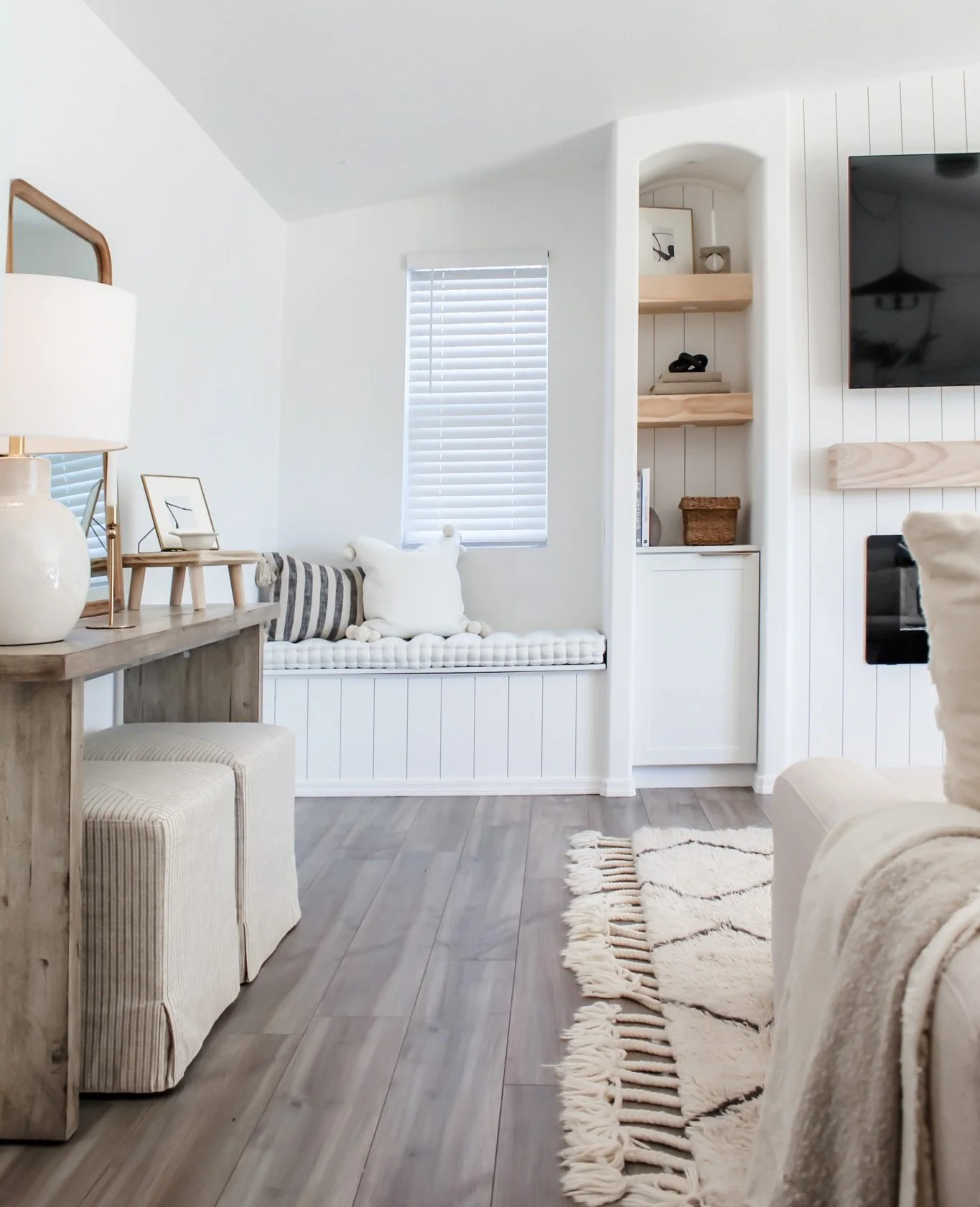 Arcadia ranch living room with traditional glam styling