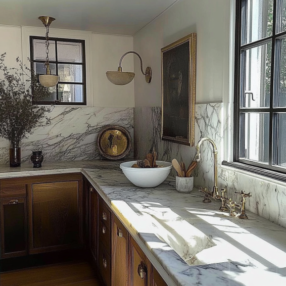 Interior design using gold and silver finishes without overdoing it