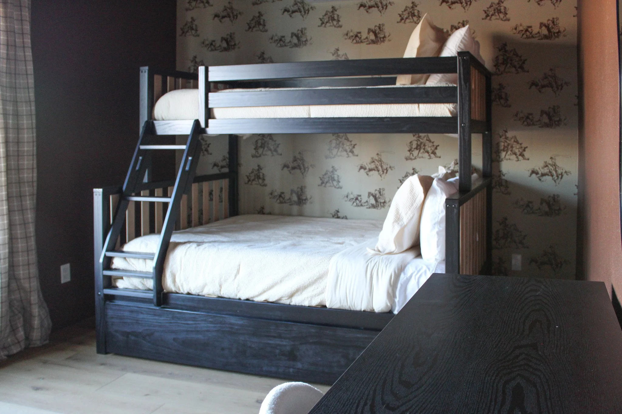 Short-term rental bedroom designed for flexible sleeping