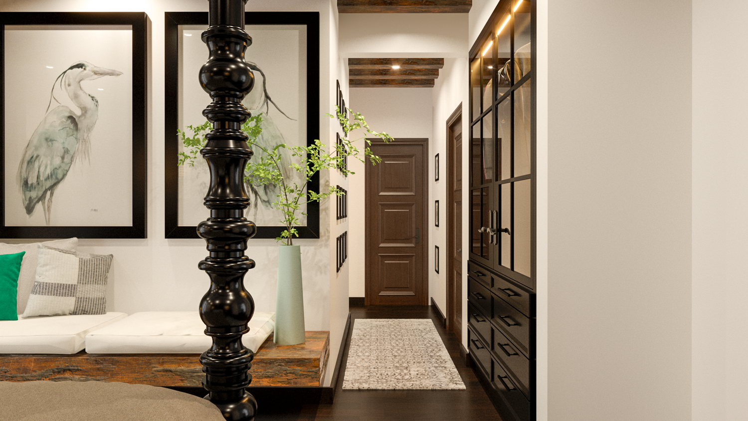 Architectural staircase detail