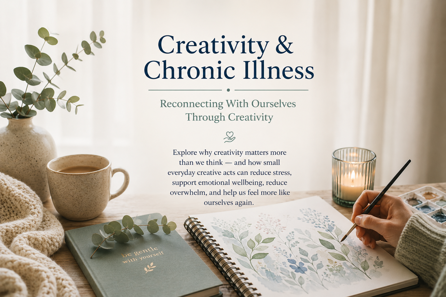 women with chronic illness painting