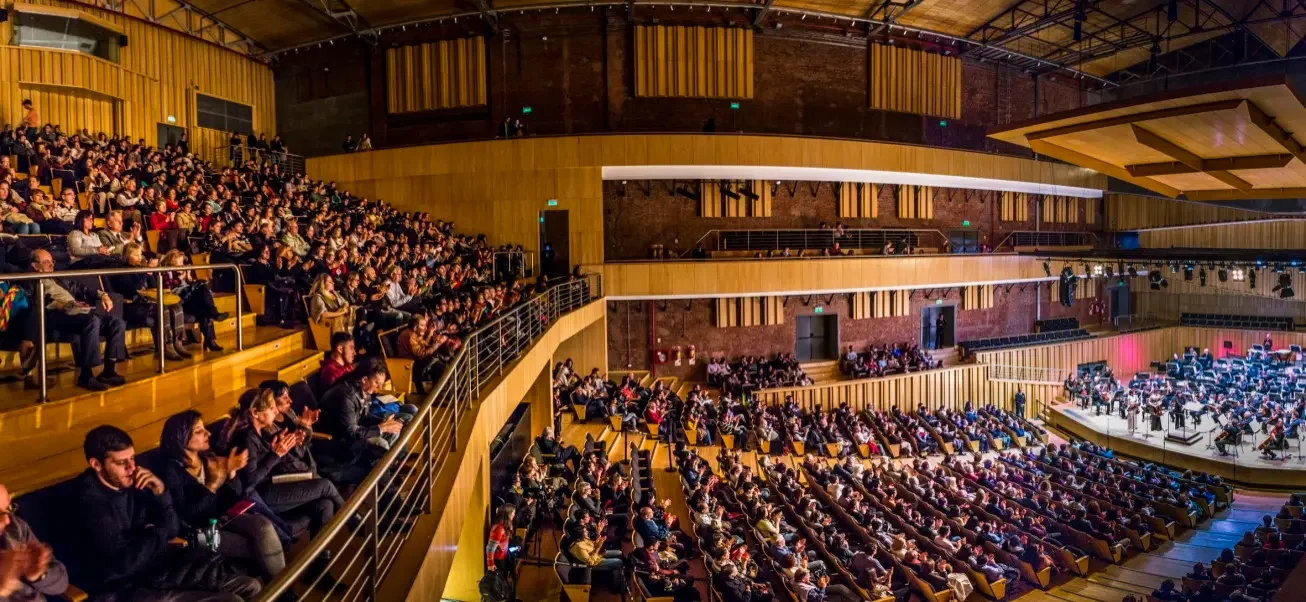 Audience at a soloists concert with the Buenos Aires Philharmonic Orchestra in Argentina