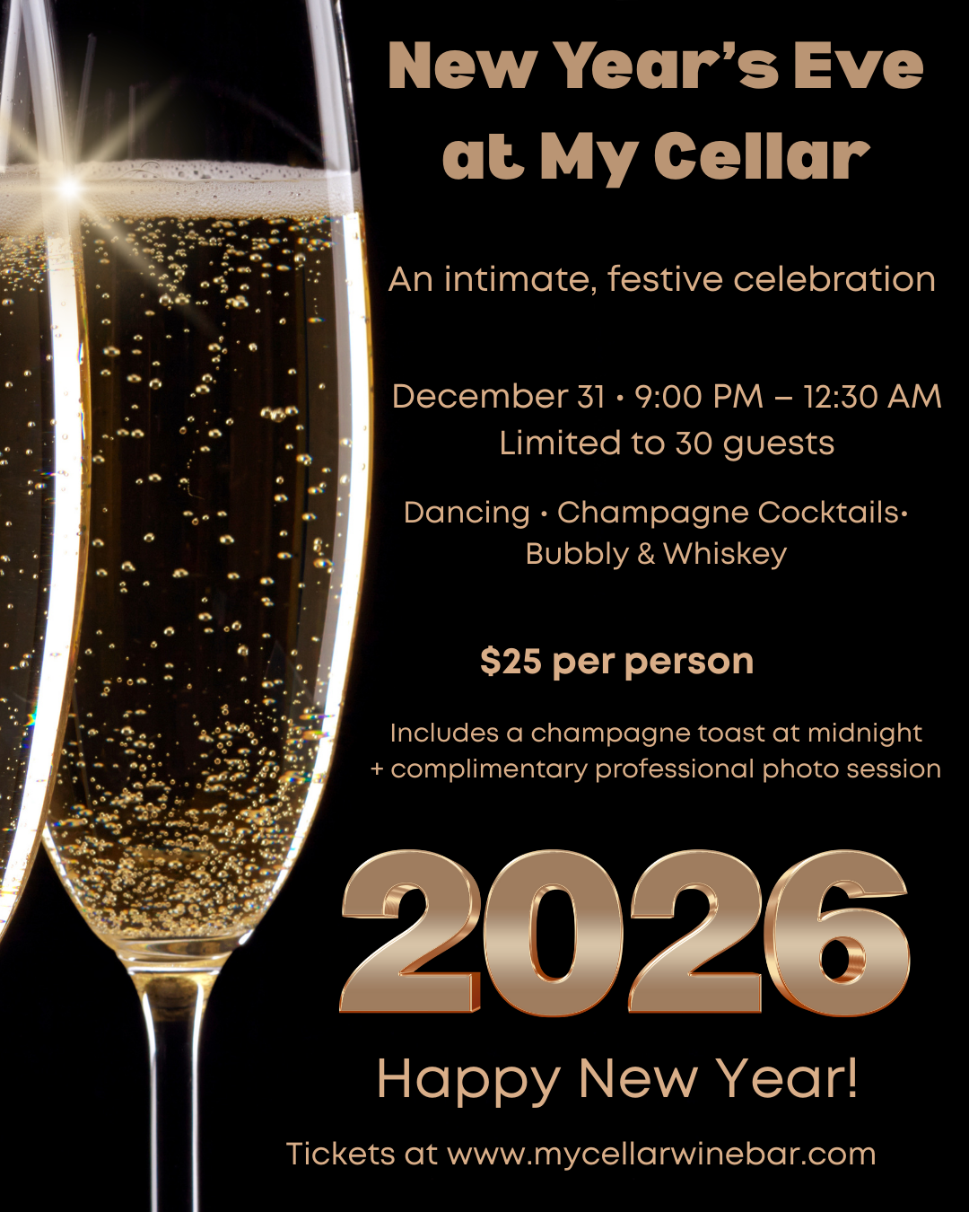 New Years Celebration at My Cellar!
