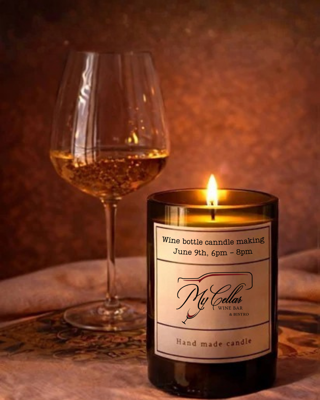 Wine bottle Candle making