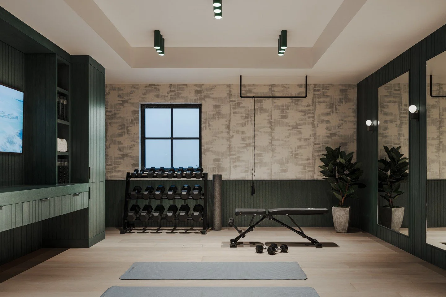 Who knew home workouts could look this good? 🏋🏼&zwj;♂️⁠
⁠
At Ultimo Development, we are dedicated to building luxury homes that stand the test of time. Our commitment to exceptional craftsmanship and cutting-edge design, combined with our collabora