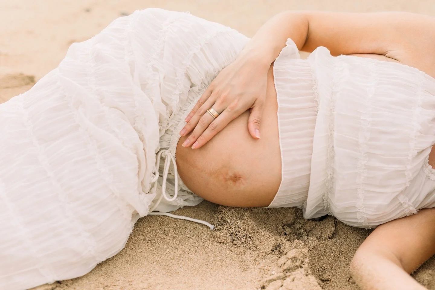 Sun-soaked days, slow moments, and a little one the way 🌊