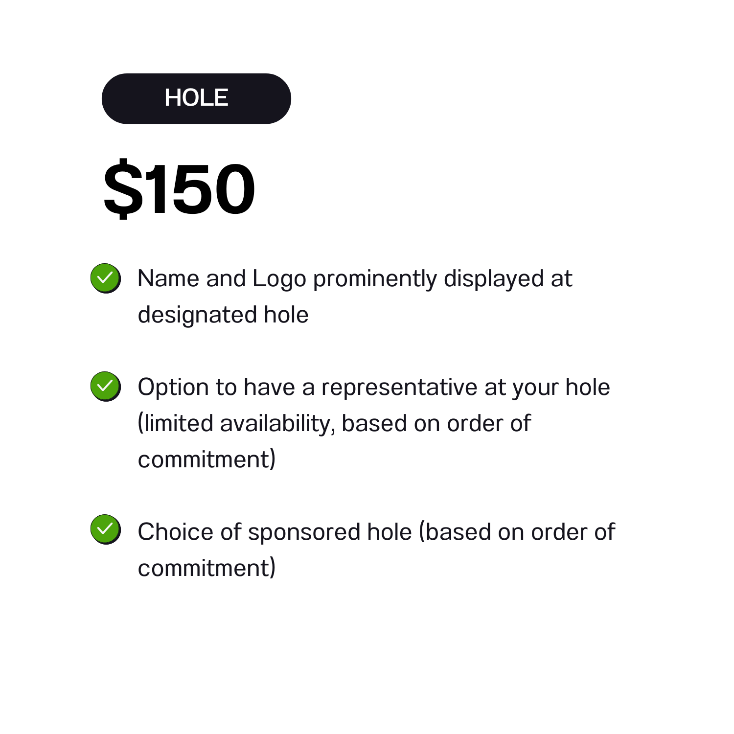 2025 Hole Sponsorship