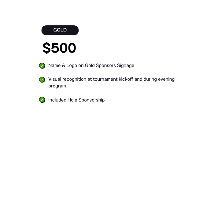 2026 Gold Sponsorship