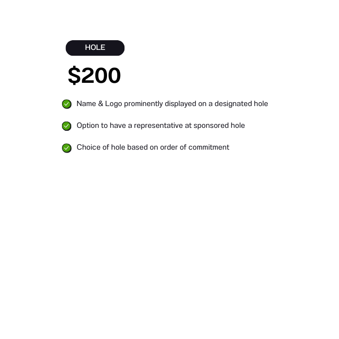 2026 Hole Sponsorship