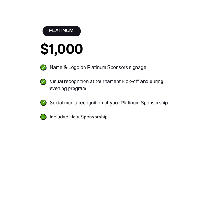 2026 Platinum Sponsorship