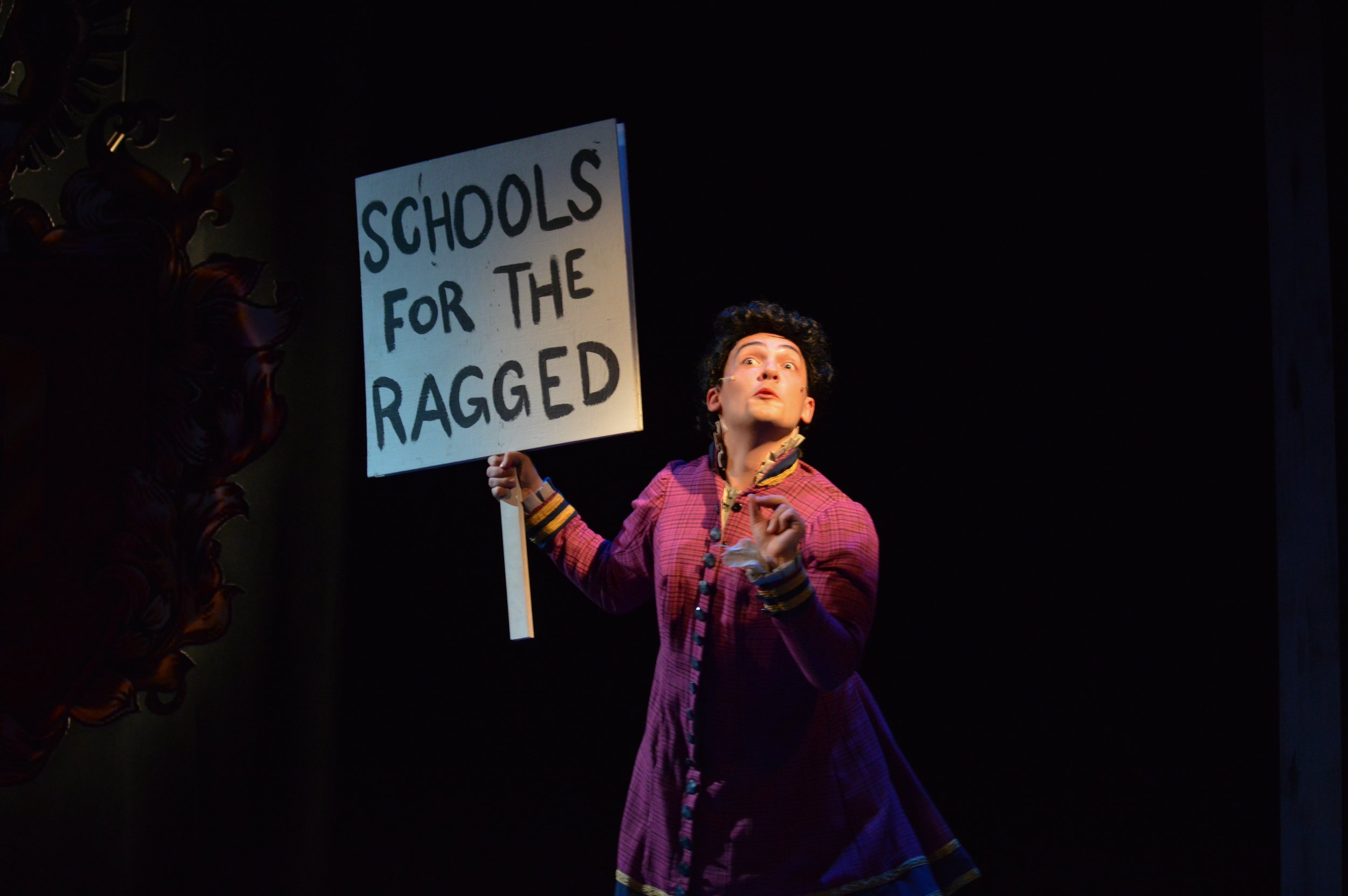 Props-
"Schools for the Ragged" Sign