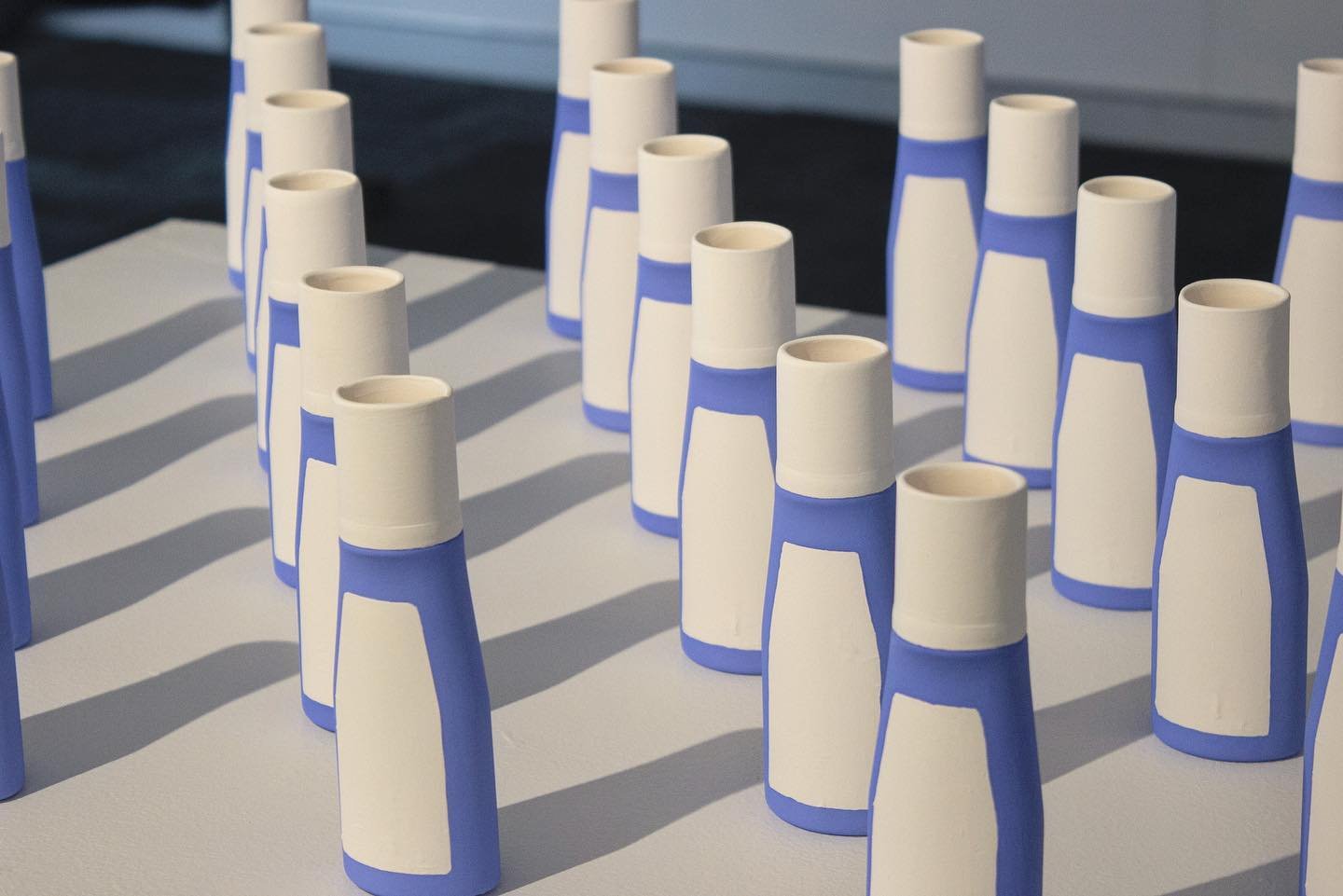 Stockpile
2023
Unglazed ceramic T gel bottles

Exhibited at our graduate exhibition earlier this year.

#transart #tgel #tgelcollection #ceramics