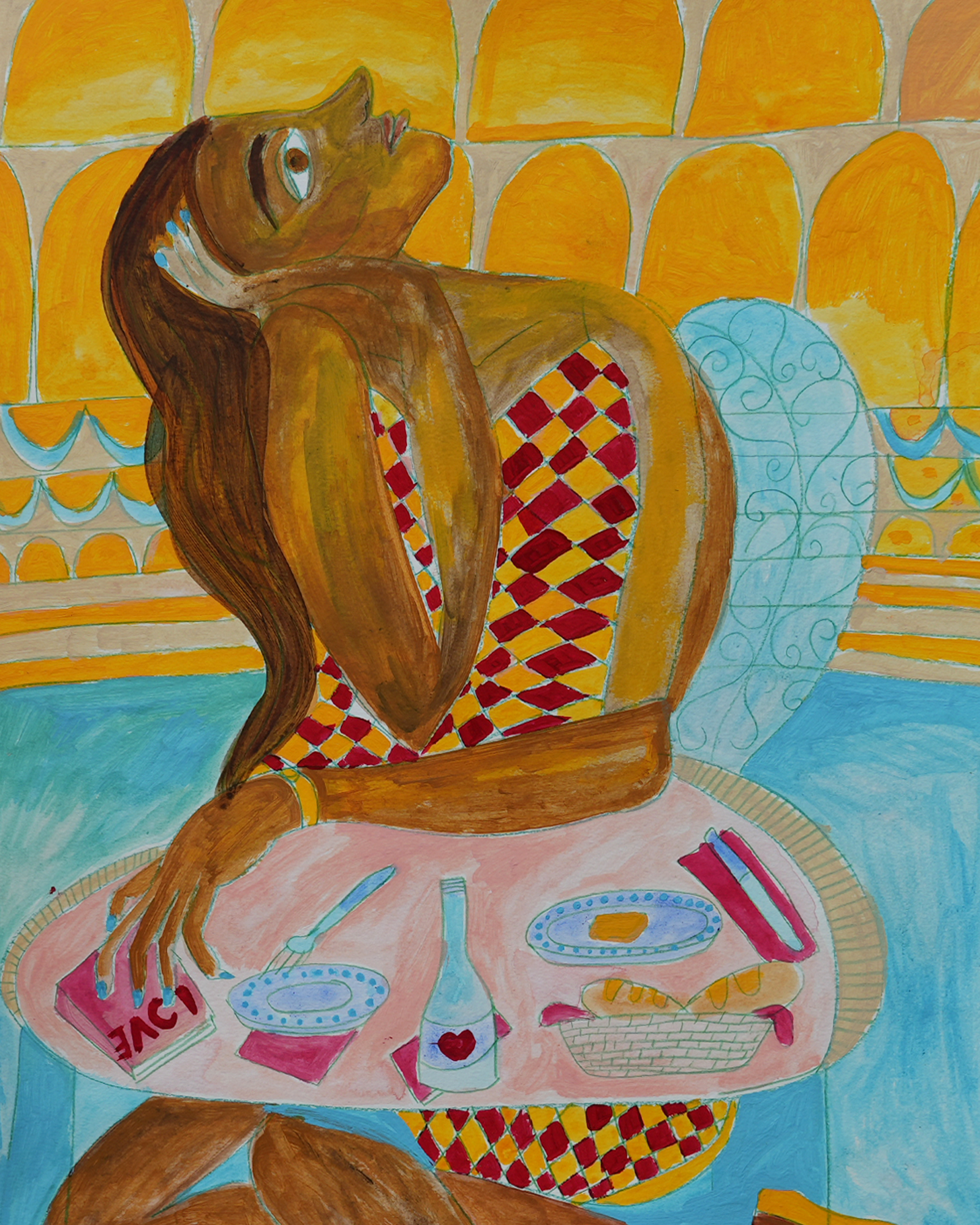 Lunch, 18 x 24 in, 2025