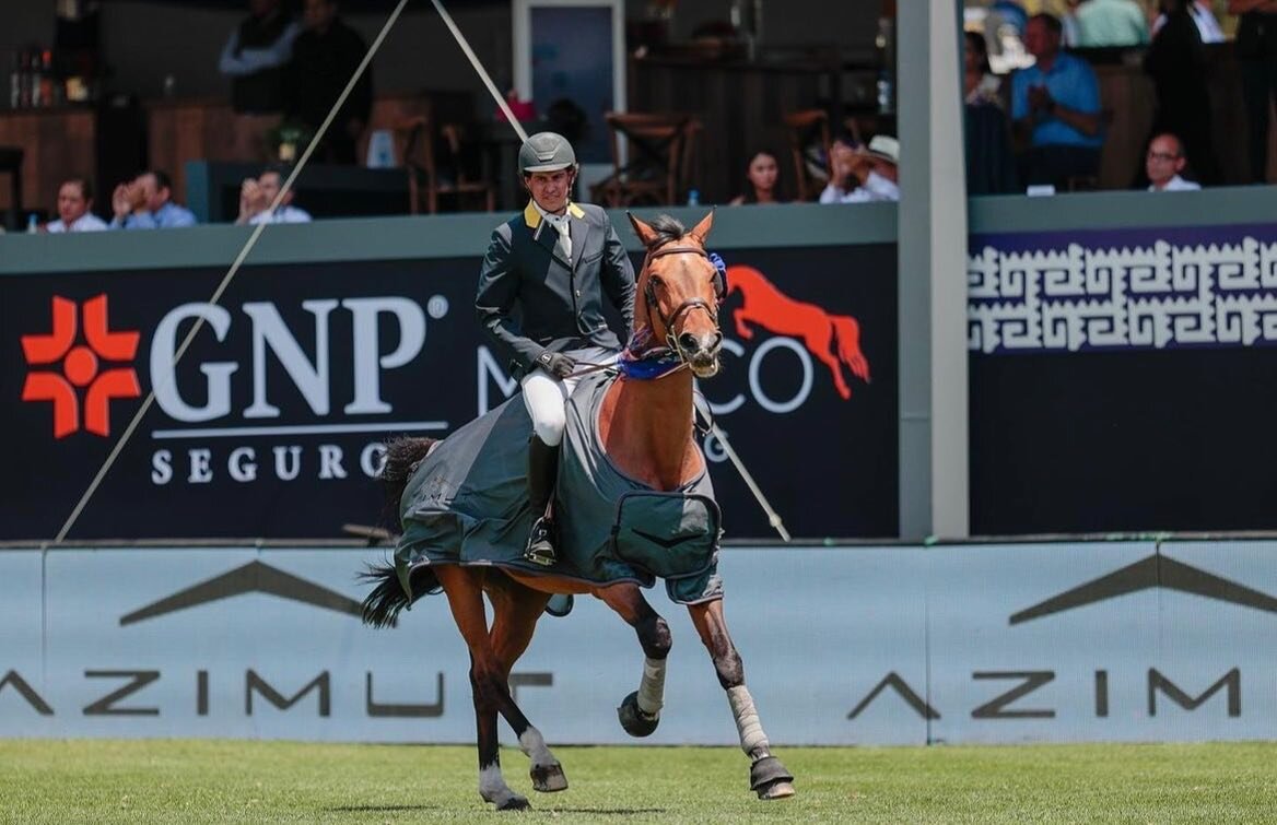 Camilo and Indus took the win south of the border at @longinesglobalchampionstourmex in the 2* 1.45 speed class🏆🇨🇴🦄💪

.

.

.

.
#hiddenhillsequestrian  #kingslandequestrian #butetsaumur #valenciasaddlery #cavalor_horsenutrition #laecuestre #cam