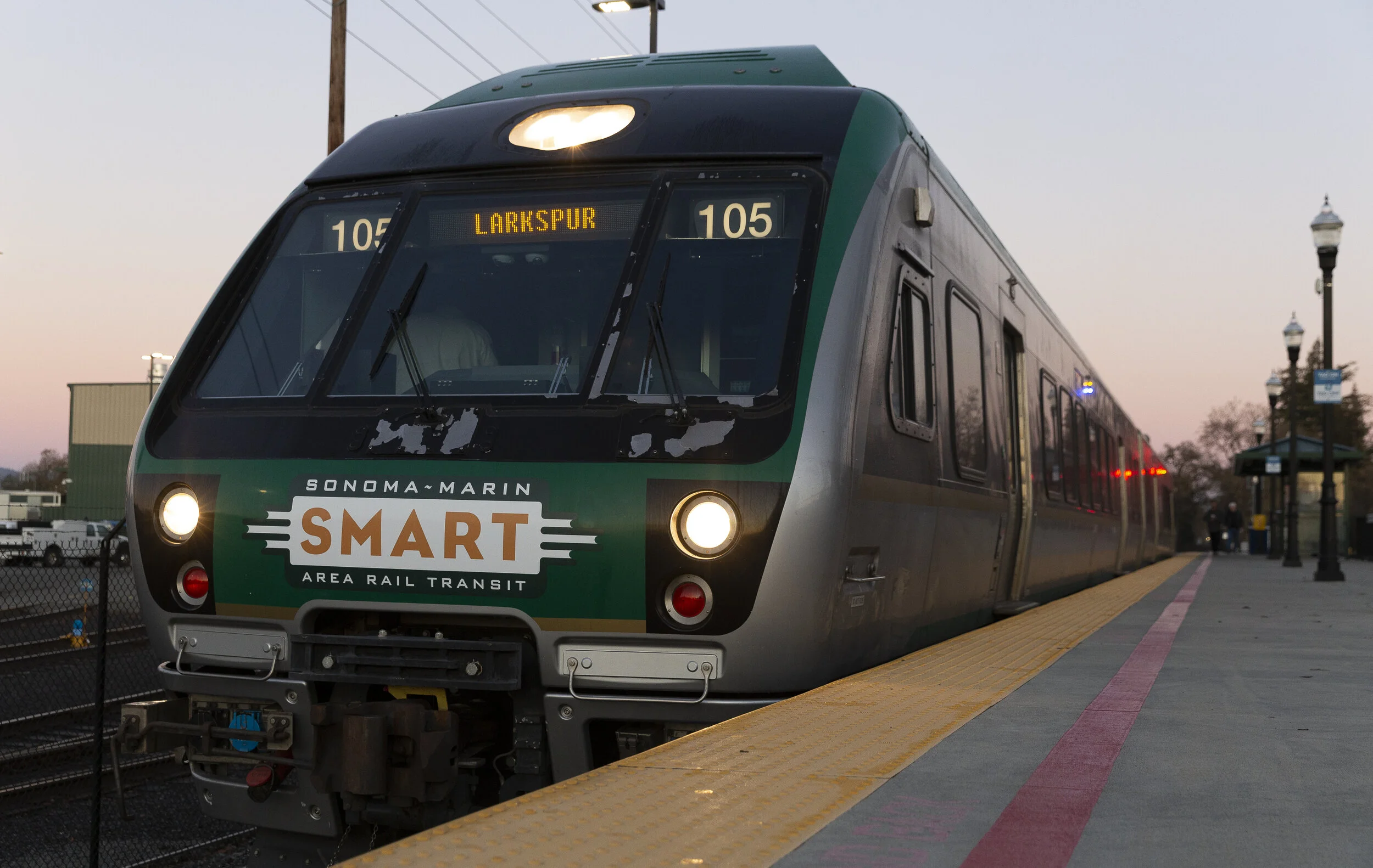 SMART train at the Santa Rosa Airport station on Sunday, Jan. 5, 2020, in Santa Rosa, CA. (Photo: Genesis Botello)