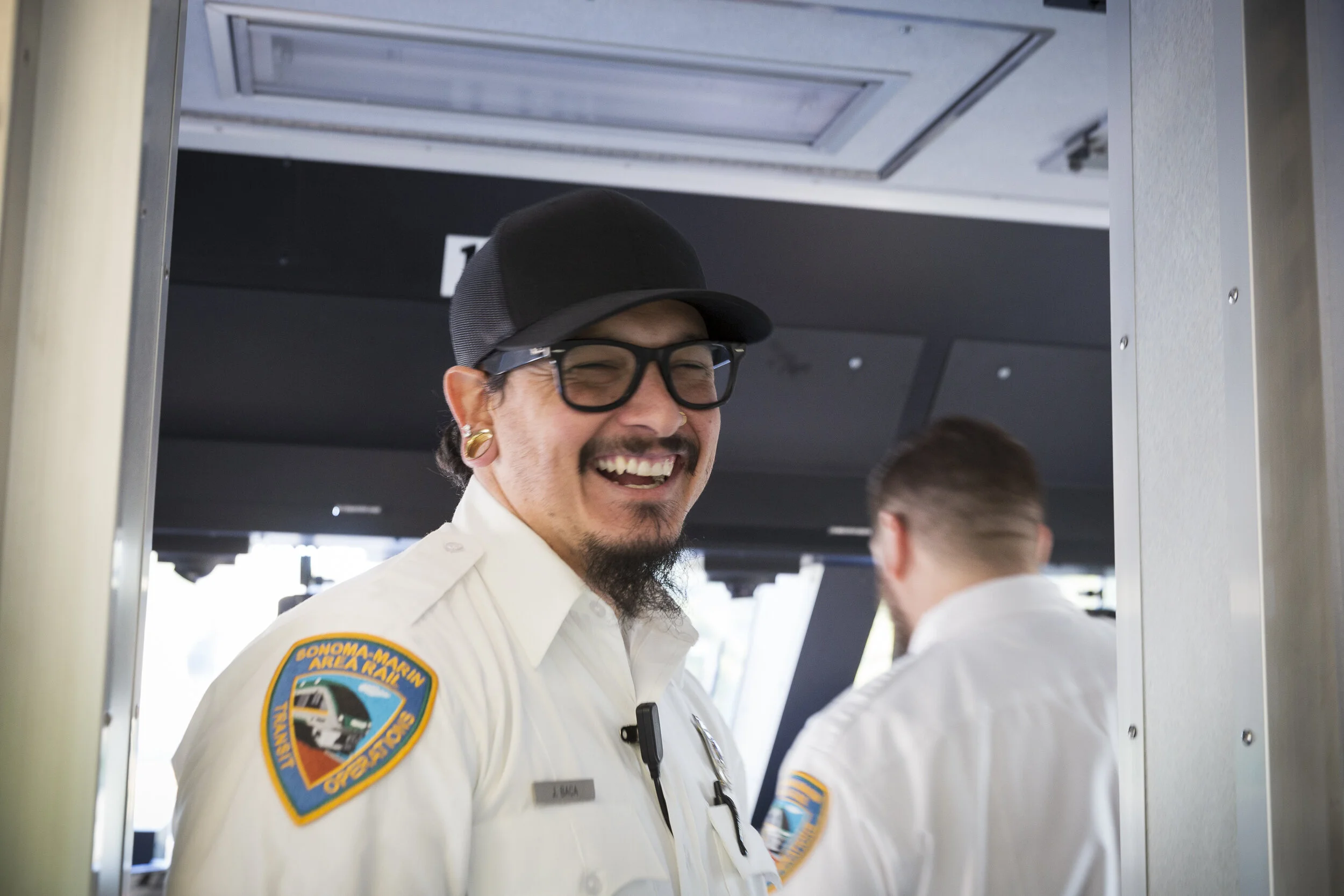 Joseph Torrigino-Baca laughing at Ryan Aranda’s jokes on Sunday, Jan. 5, 2020. (Photo: Genesis Botello)