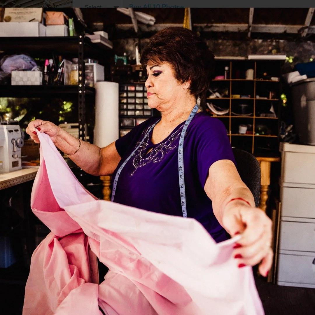 Allow me to introduce you to Noemi Vasquez Romero, our beloved community seamstress. She is the talented artist responsible for creating the stunning dresses we see during Grupo Folkl&oacute;rico Quetzal&eacute;n  performances. As she shared with me 