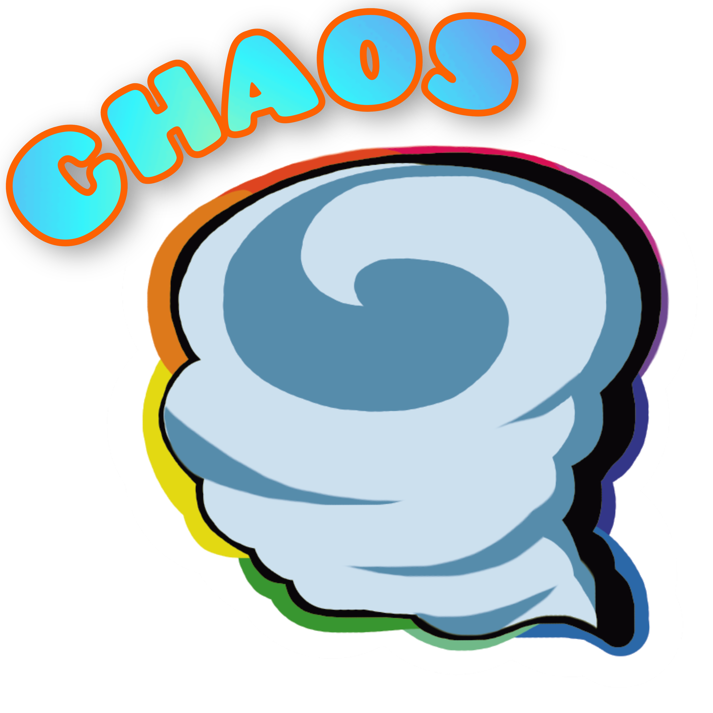 Chaos emote done for Deb's Adventures, a storm chaser on TikTok.