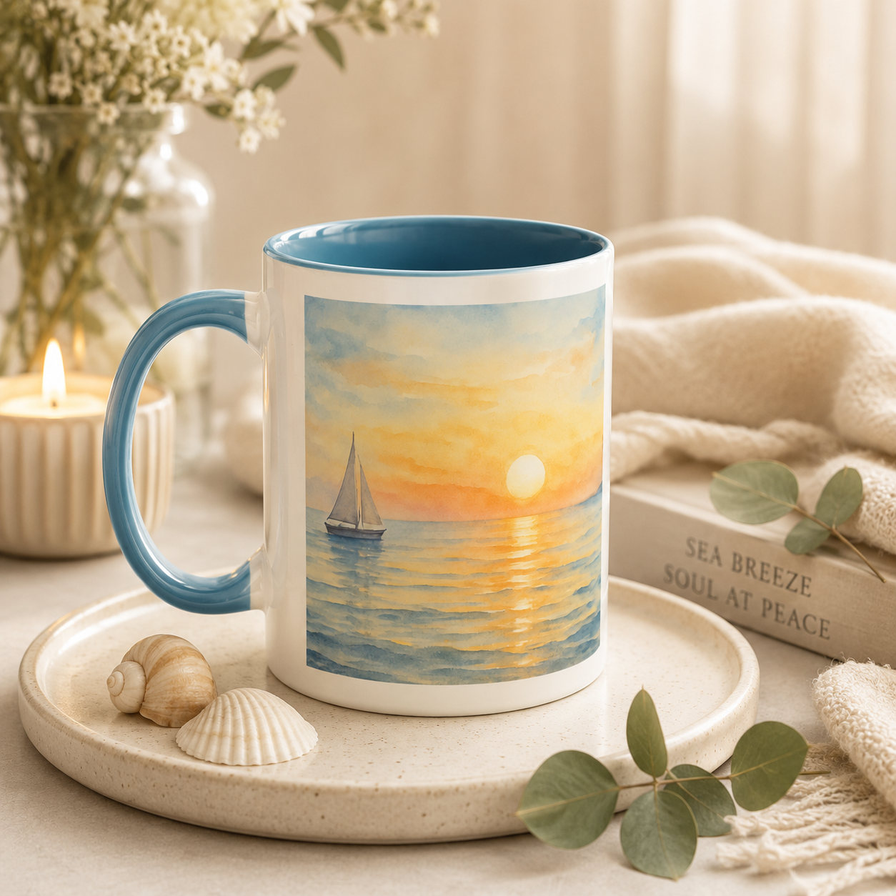 Tranquil Morning Tide Mug 15oz
