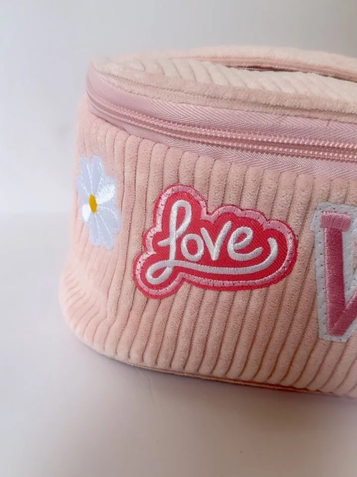 Two cosmetic bags left, DM to get yours by Easter! 🐰🐣 patches of your choice!