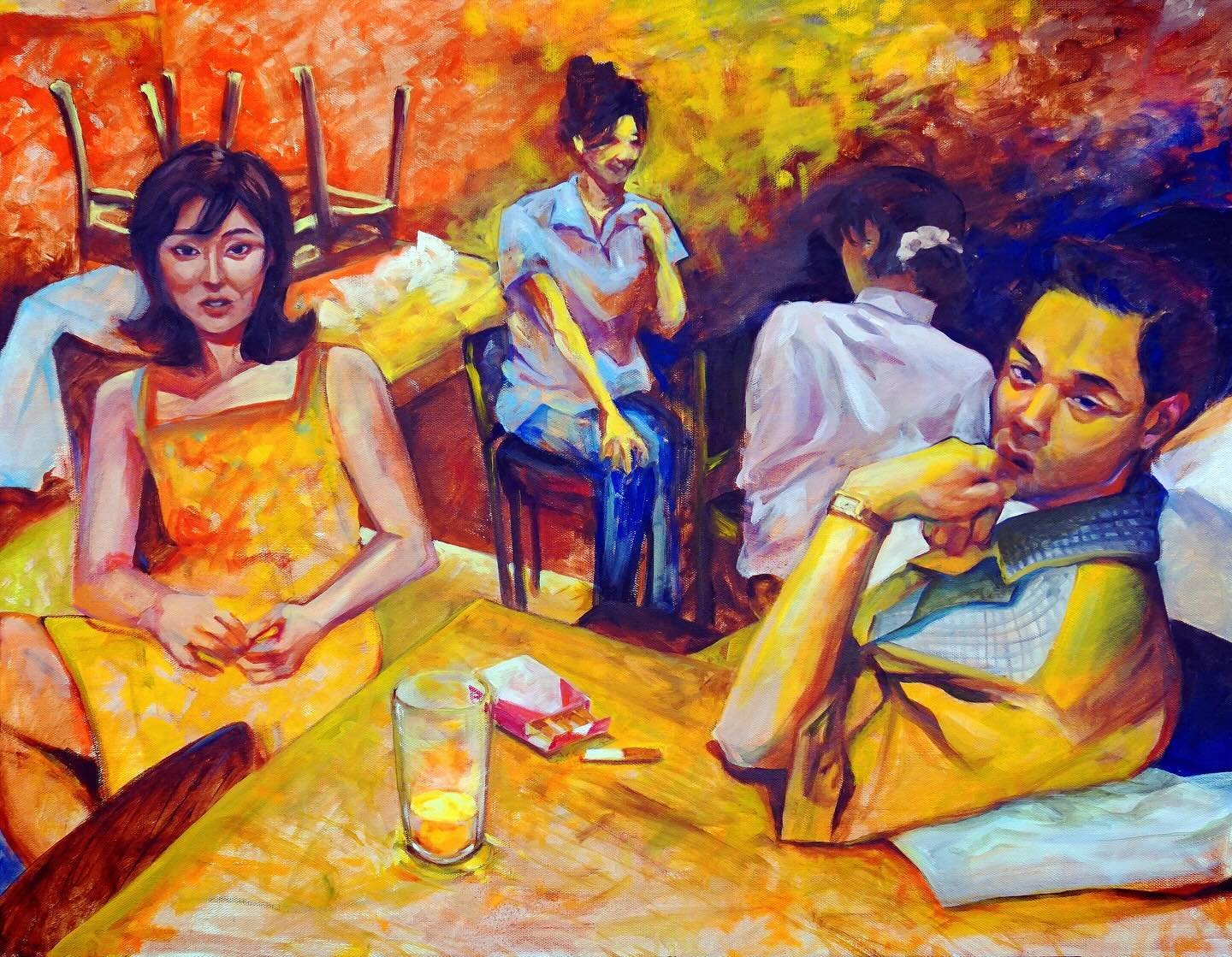 May 13, 2024-
Hi guys this is my oil painting piece called &ldquo;Gaze.&rdquo; I created this piece with a Wong Kar Wai movie scene through my lens. I also wanted to let you guys know that I just added a few more originals to my website! The link is 