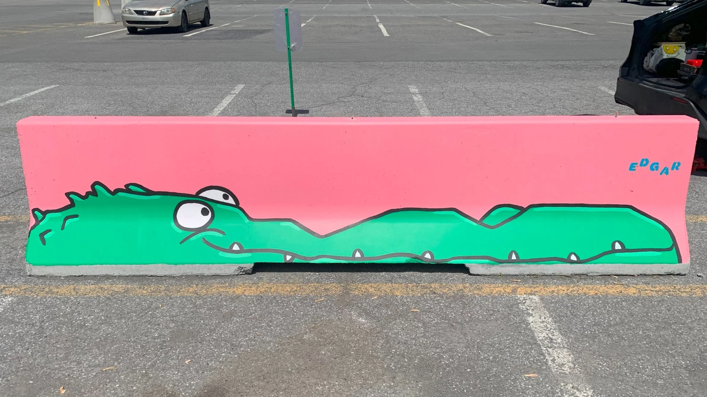 jersey avec une murale exterieur peint une fresque exterieur peint par un muraliste edgar artiste