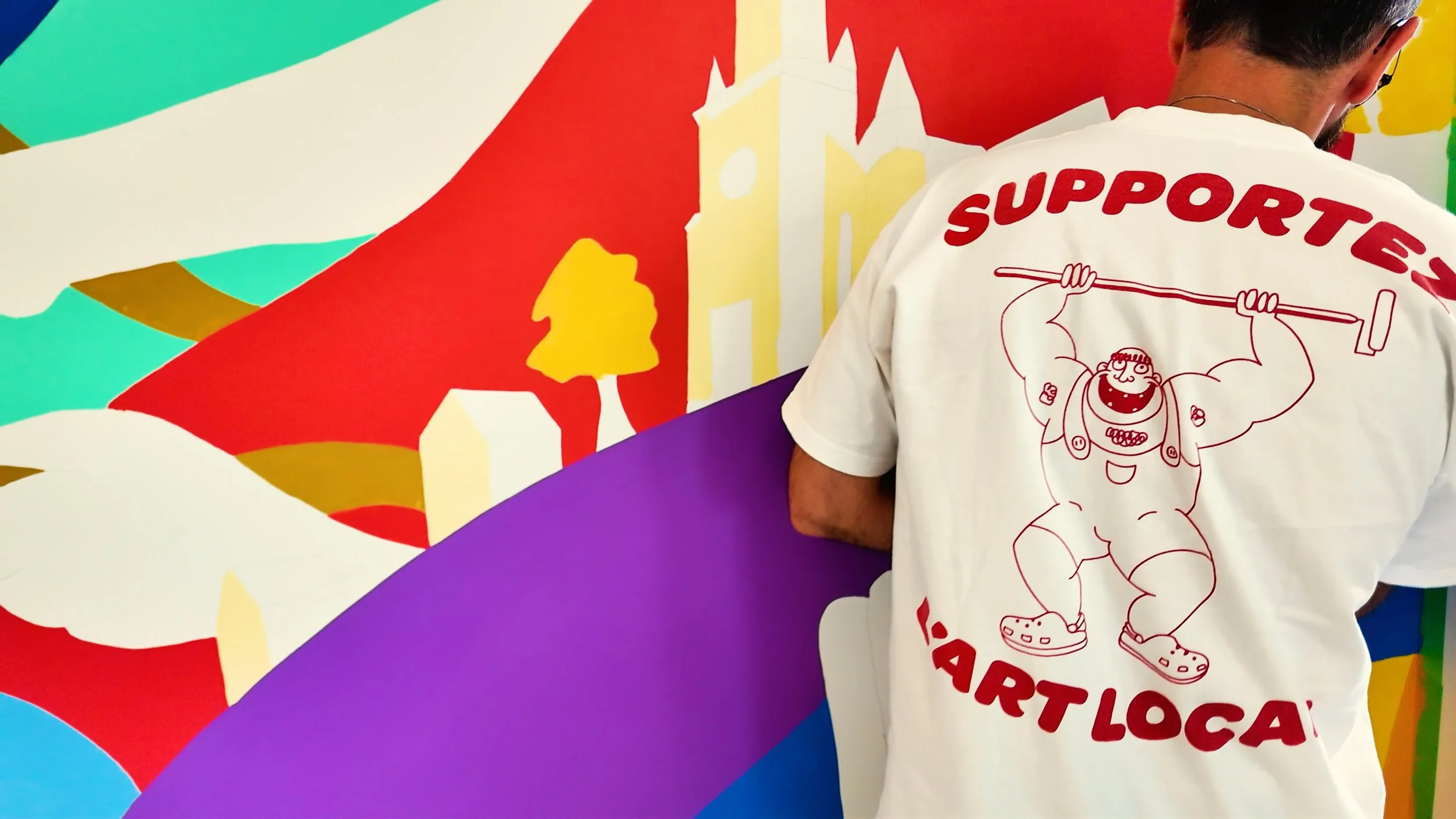 mural cafétéria pour l'entreprise delta star à st-jean sur richelieu