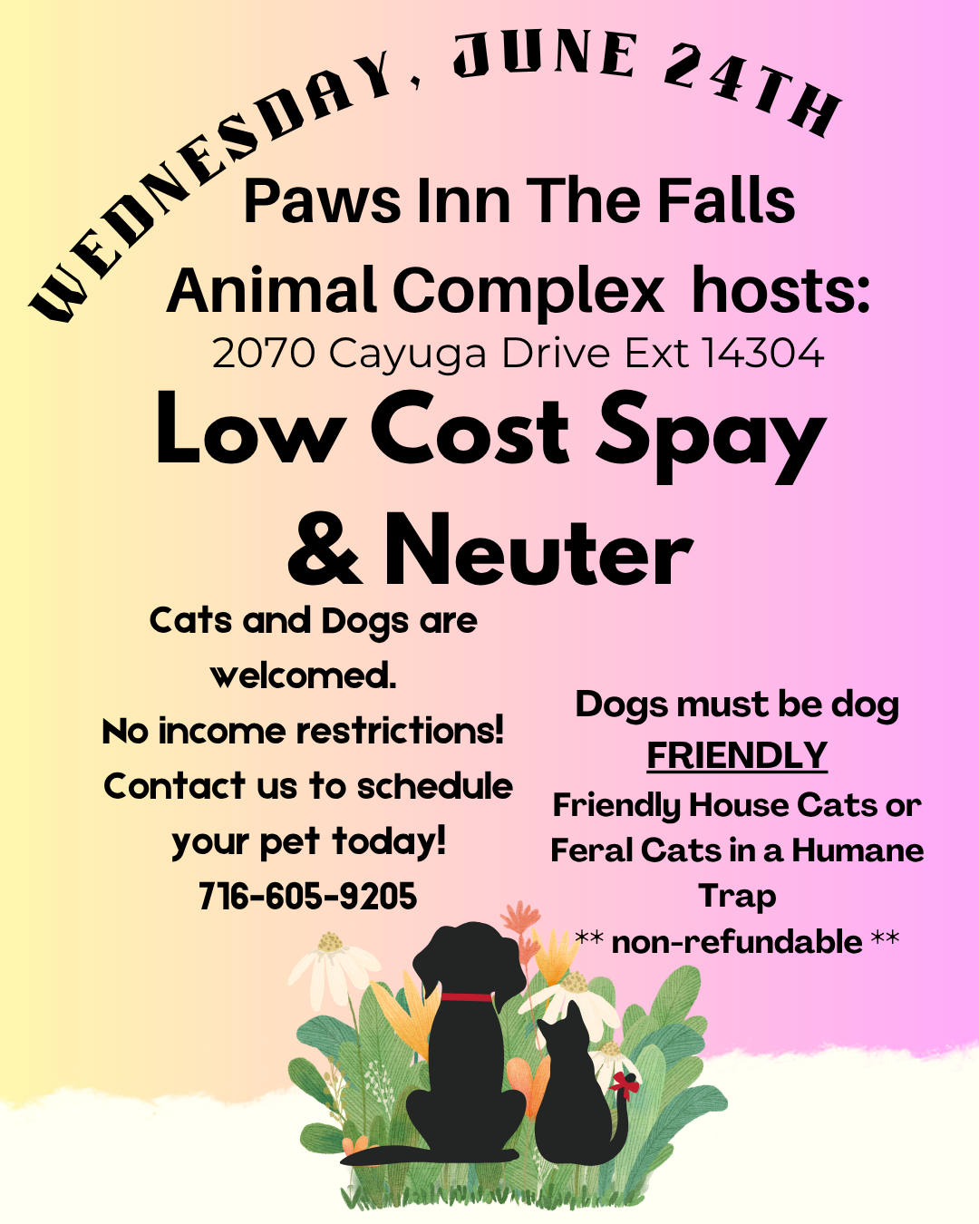 June 24th Spay and Neuter Clinic