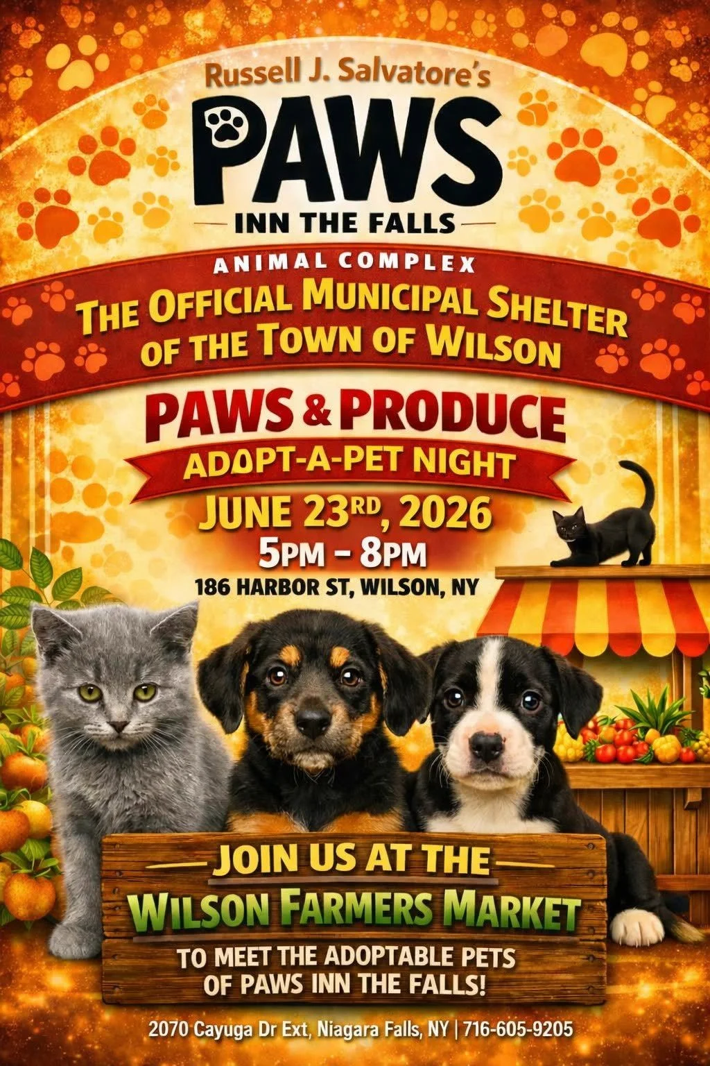 Paws & Produce Adopt a Pet Night