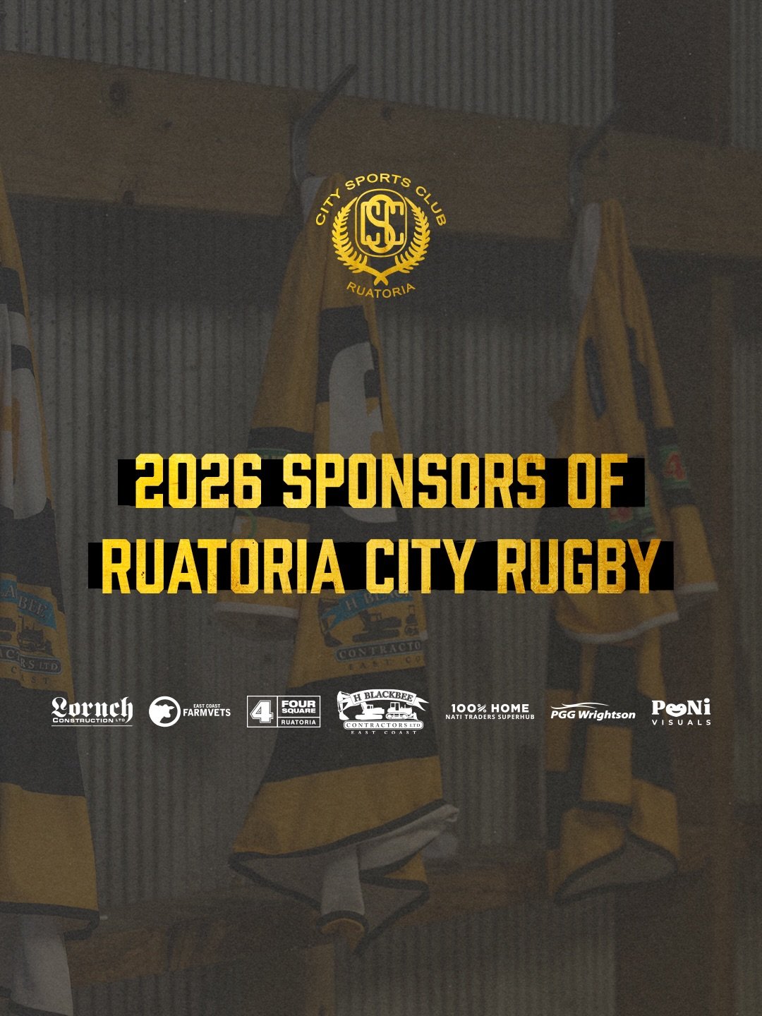 💛🖤A BIG THANK YOU TO OUR SPONSORS! 💛🖤

🫱🏼&zwj;🫲🏽 We are very grateful to be backed by some amazing local businesses, and those who have worked within our community. 

🏉 It helps create opportunities for our players and wider team, strengthen