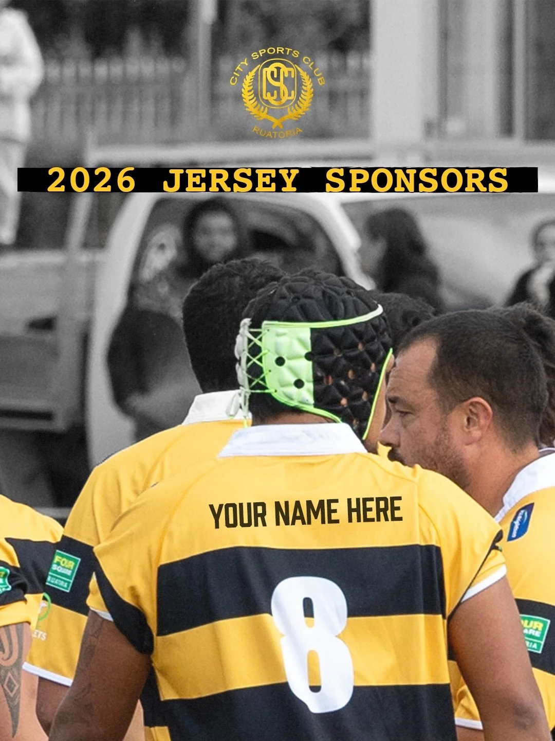 Late last year, we put the call out to our whanau to sponsor a jersey. We are grateful to everyone who reached out.

From small businesses, to those who have worn the black and yellow before. Whanau who want to honour their loved ones, to whanau who 