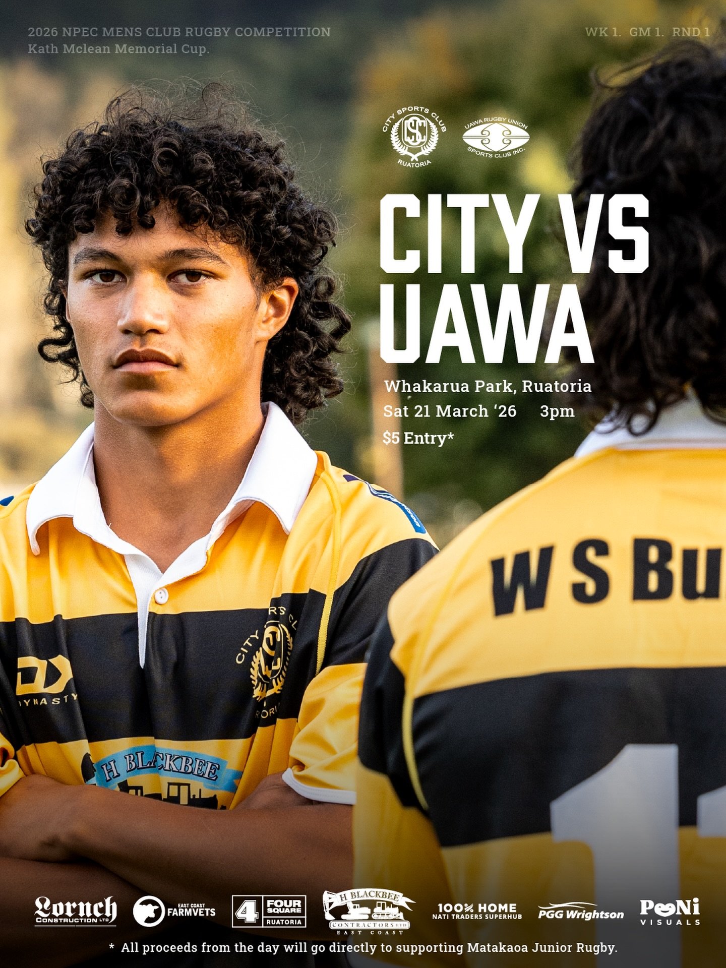 All eyes on Whakarua Park!

The @npecru Mens Club Rugby Competition kicks off this weekend, with all games played at Whakarua Park. 

🏉 Game 3
🆚 @uawa_sports_club 
📅 Sat 21 March &lsquo;26
🕒 3pm
📍Whakarua Park, Ruatoria
🎟️ $5

All gate takings 