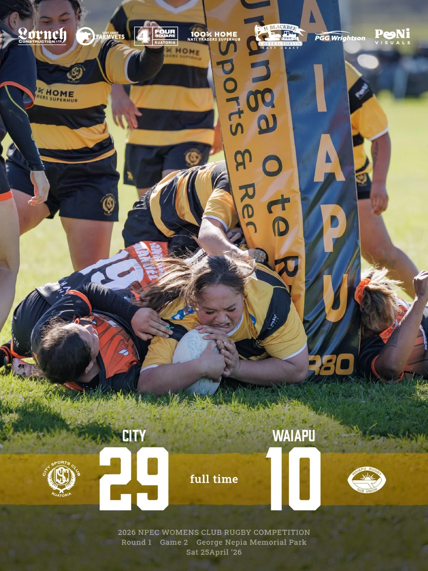 Strong win for our ladies in Rangitukia.

Always a pleasure @waiapurugbyclub 🤝🏽

#grassrootsrugby #clubrugby #npec #ruatoria #ruatoriacity