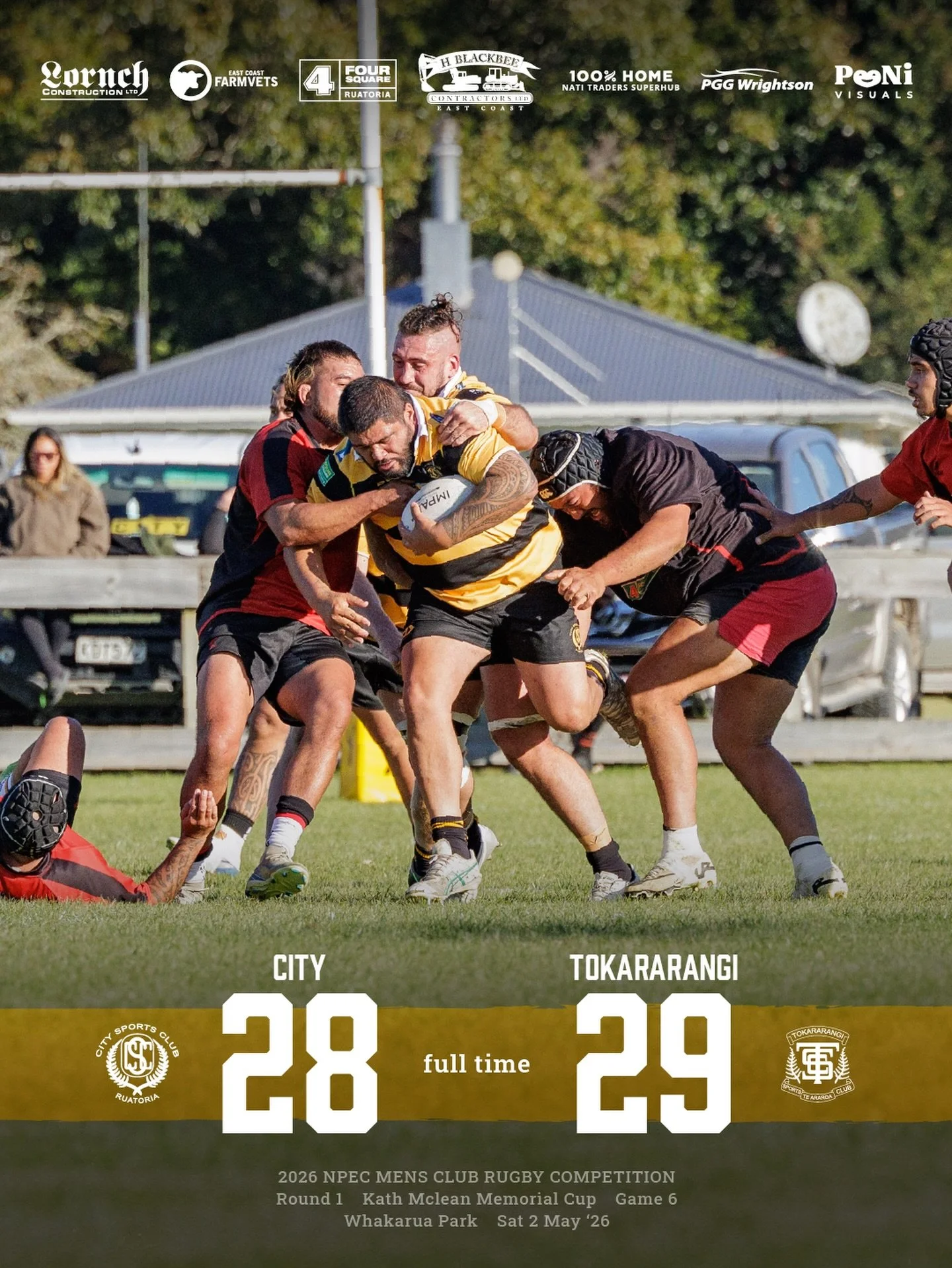 That was a tough finish. Our men wrap up the first round with a narrow loss at home.  See you in round 2 🫡 

Thanks for an exciting and tough game @tokararangisports 🤝🏽 congratulations on the win!