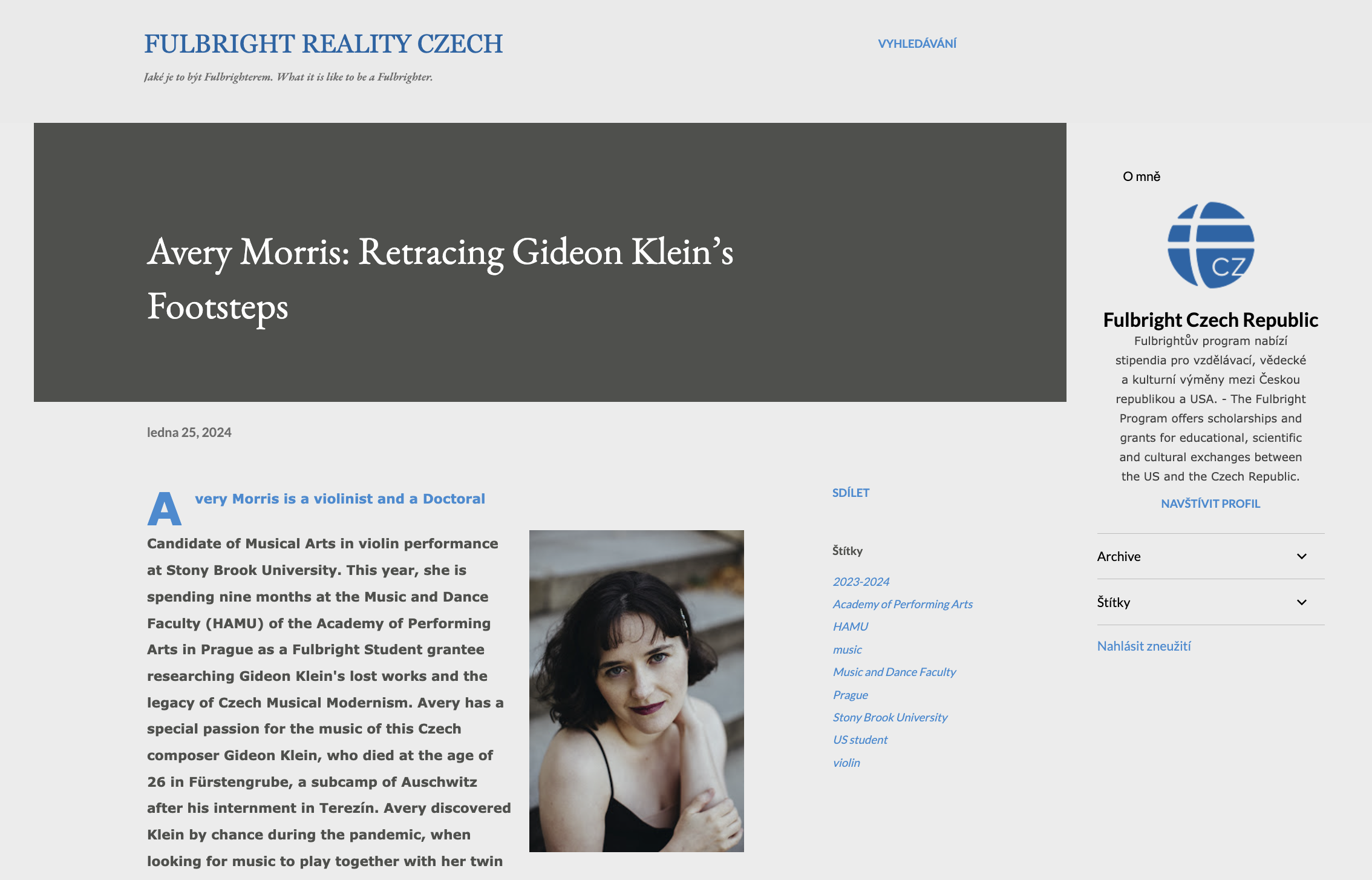 Retracing Gideon Klein’s Footsteps