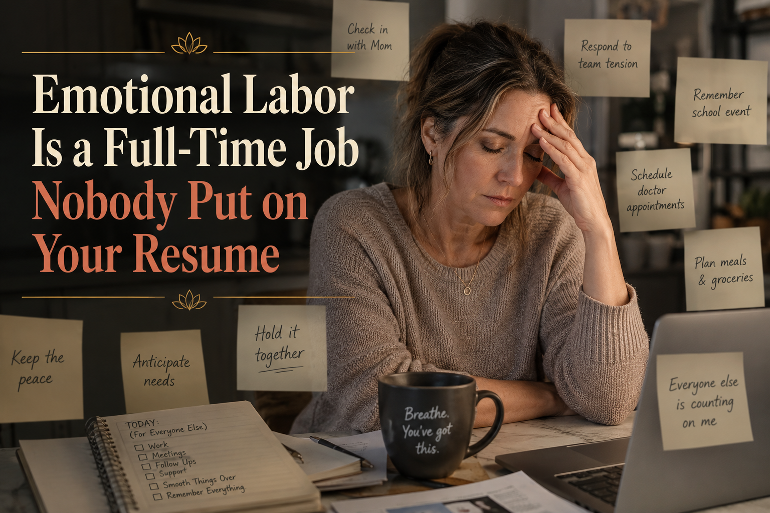 Emotional Labor Is a Full-Time Job Nobody Put on Your Resume