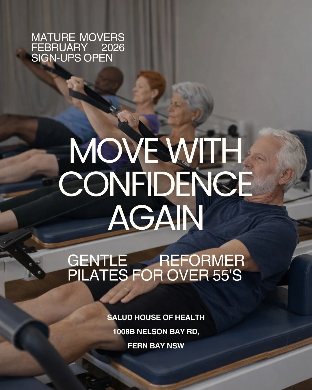 We&rsquo;re SO excited about this one!! Say hello to Mature Movers 4 Week Reformer Program 🙂&zwj;&harr;️ 

You groan a little getting out of bed or off the chair?
You want to move easier, stretch further and feel stronger? 
You&rsquo;re looking for 