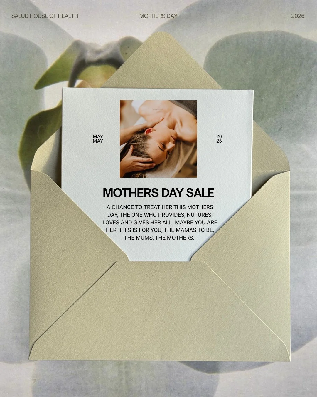 For the Mamas 💌 SALUD SALE STARTS NOW! 

To celebrate the wonderful women in our lives - from now until 11:59pm 9th May, Salud is having a sale you don&rsquo;t want to miss out on. 

There is something for all Mums, from pampering to our ANNUAL Pila
