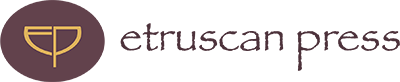Etruscan Press logo with a dark purple circle and gold stylized 'EP', alongside the text 'etruscan press'.